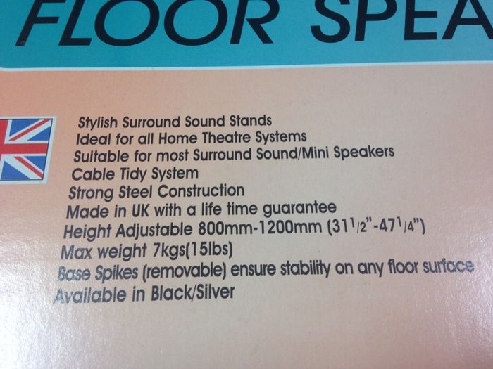 Deluxe Surround Sound Speaker Stands