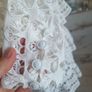 Lace crochet summer party dress very like self portrait white frills S 10 Image 3
