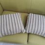 Cushions. Brand new green stripe Image 2
