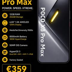 Poco X8 Pro Max 12gb/256gb Black