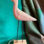 Hand crafted timber bird on metal legs. New Image 9