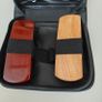 Retro shoe polish travel kit with 2 brushes, 2 tins of polish Image 3