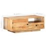 Coffee Table 90x50x35 cm Solid Mango Wood Image 7