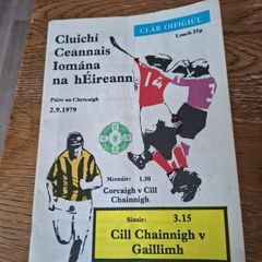 1979 All Ireland Hurling Final Programme Kilkenny V Galway