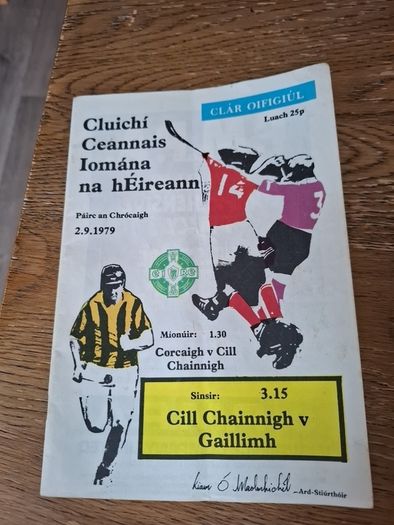 1979 All Ireland Hurling Final Programme Kilkenny V Galway