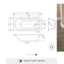 Brand New Nuie Barmby 1500mm Bathtub Image 2