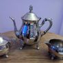 Three Piece Plated Tea Set Image 2
