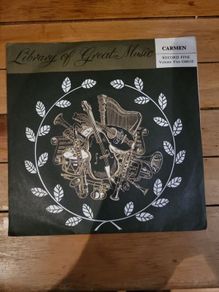 Carmen Record Five Volume Five GM135 Library Of Great Music Treasury Records 33 RPM