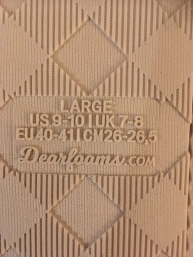 DEARFORMS Rib Knit Slipper Shoes 7/8 New    -  Great House Shoes