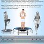 50" Fitness Trampoline Max. Load 250lbs Silent Easy Installation Indoor Exercise Foldable Trampoline for Adults (FREE POSTAGE) Image 2