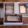 Dolls house mahogany wooden bathroom Image 3