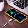 Liquid Silicone Case For iPhone 12 Pro Max Luxury Thin Soft Phone Cover New Yellow - FHT8IP12PMLK Image 4