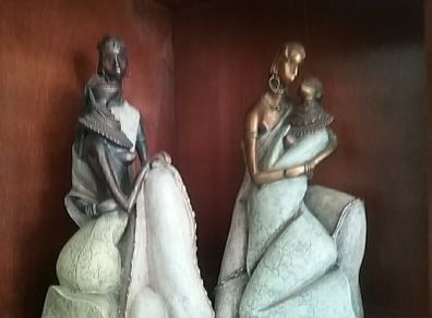 Two Large Tribal Art Figurines