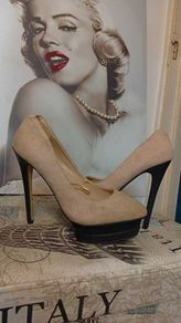 Tan High Heels Size 8