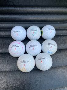 (8) Tiltiest Trufeel golf balls