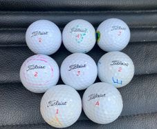 (8) Tiltiest Trufeel golf balls