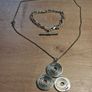 Irish Newgrange Sterling Silver Pendant Set And Bracelet (36 grams) Image 2