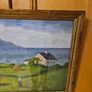 Oil-on-board landscape painting titled "Coastal Farm" by Irish artist Tom Lalor. Image 9
