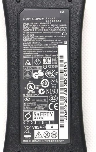 Genuine Lenovo 19V 3.42A 65W 5.5 x 2.5mm ADP-65YB B Laptop AC Adapter