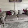 Large 2 seater grey sofa Image 2