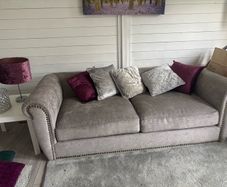 Large 2 seater grey sofa