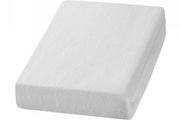 White terry sheet for a beauty bed