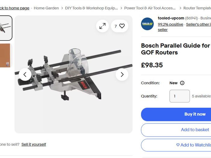 Bosch Parallel Side Fence For Gmf/gof And Gkf Routers