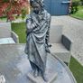 Large heavy garden statue of Beethoven, metal, D18 Image 7