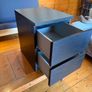 IKEA MALM Chest of 2 Drawers - Black Image 3