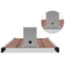Outdoor Shower with Tray WPC Stainless Steel Image 9