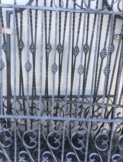Wrought iron gates