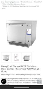 MerryChef Eikon E3 Combisteel Microwave