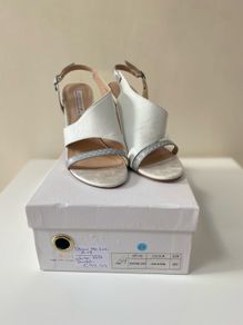Amy Huberman White/Silver Sandal