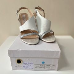 Amy Huberman White/Silver Sandal
