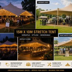 Professional Stretch Tent - 10mx15m never used