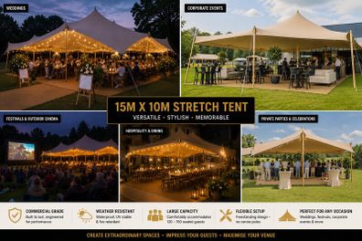 Professional Stretch Tent - 10mx15m never used