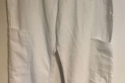 White Cargo Trousers UK16  Relaxed Fit &amp; Everyday Style
