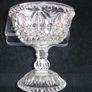 Antique Early American Clear Glass Compote Bowl circa late 1800's Image 3
