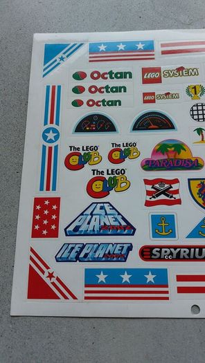 Lego Club UK Sticker Sheet - 1994