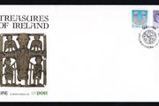 1992 Ireland Seventh Definitive Series Treasures of Ireland (40p and 45p) An Post First Day (FDC) Cover with Corcaigh (Cork) pictorial cancel