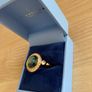 Newbridge Silverware ring with Montana coloured stone Image 5