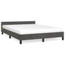 Bed Frame without Mattress Dark Grey 180x200cm Super King Velvet Image 2