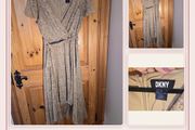 DKNY Beige Floral Dress
