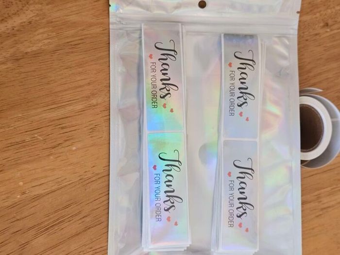 Thank You Laser Stickers / Large / 3" / 120 / NEW