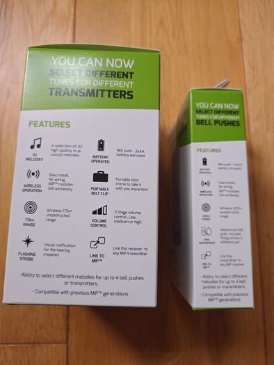 LLOYTRON wireless doorbell+ receiver set