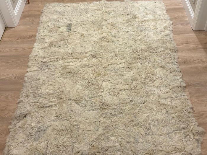 Genuine sheep skin rug