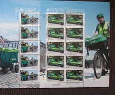 Europa 2013.MNH. Two Sheetlets Irish Stamps.Postal Vehicles.