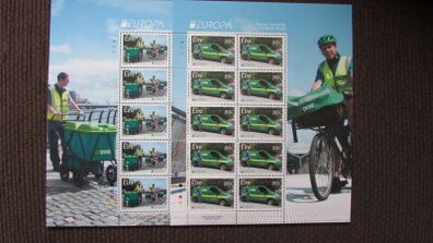 Europa 2013.MNH. Two Sheetlets Irish Stamps.Postal Vehicles.