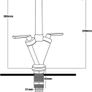 Kitchen Sink Mixer Taps Monobloc Swivel Spout Chrome Brass Dual Lever with Hoses (FREE POSTAGE) Image 4