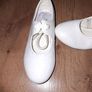 Tie front dance shoes(tap shoes), leather, size 11 Jr. Image 4